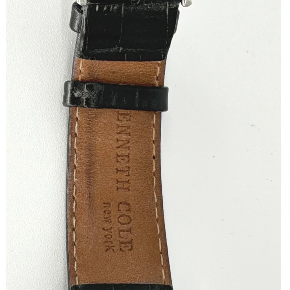Kenneth Cole‎ New York Stainless Steel Leather Band Watch C275-04-KC1279 99-17